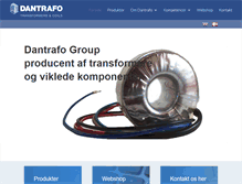 Tablet Screenshot of dantrafo.dk